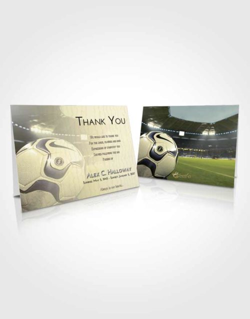 Funeral Thank You Card Template At Dusk Soccer Life