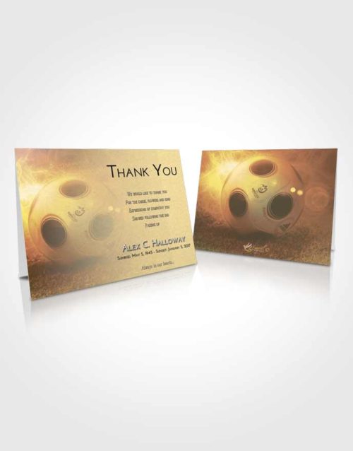 Funeral Thank You Card Template At Dusk Soccer Miracle