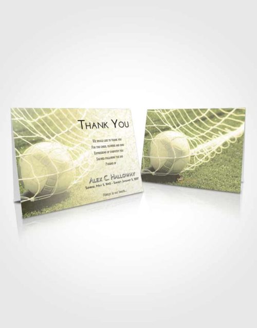 Funeral Thank You Card Template At Dusk Soccer Pride