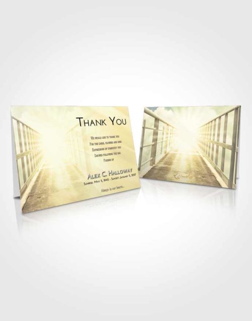 Funeral Thank You Card Template At Dusk Stairway to Faith