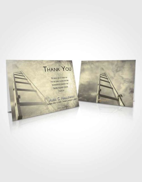 Funeral Thank You Card Template At Dusk Stairway to Forever