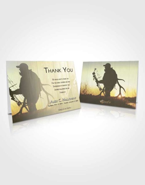 Funeral Thank You Card Template At Dusk The Hunt