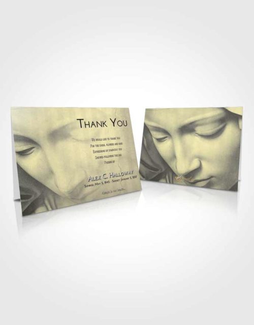 Funeral Thank You Card Template At Dusk Virgin Mary