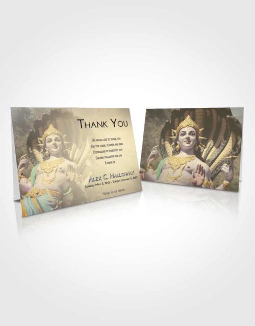 Funeral Thank You Card Template At Dusk Vishnu Mystery