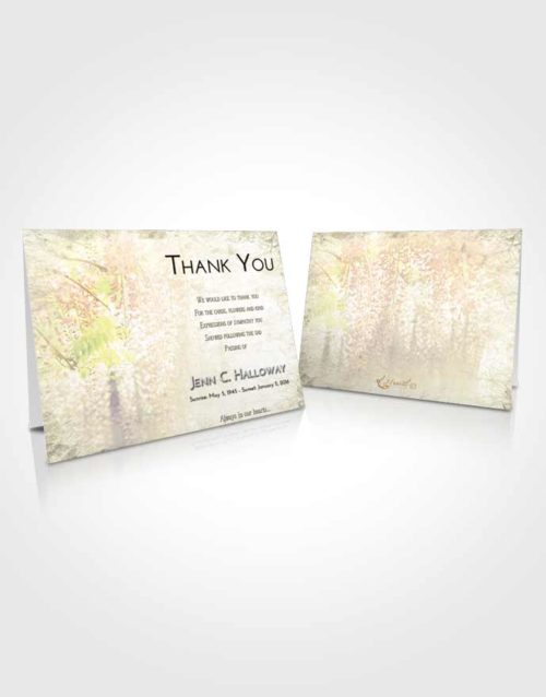 Funeral Thank You Card Template At Dusk Whispering Flowers