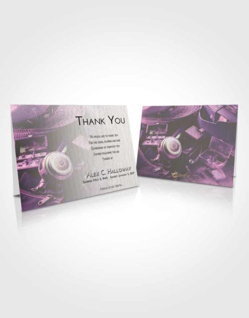 Funeral Thank You Card Template Emerald Sunrise Fishing Tackle