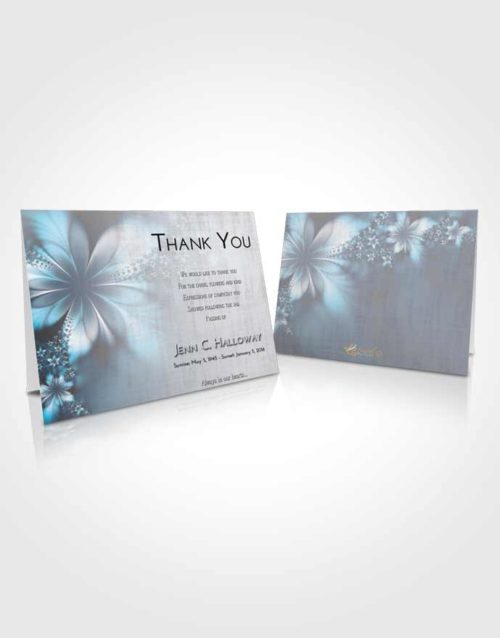 Funeral Thank You Card Template Emerald Sunrise Floral Lust