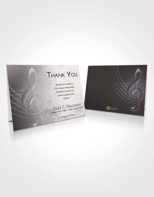 Funeral Thank You Card Template Evening Allegro