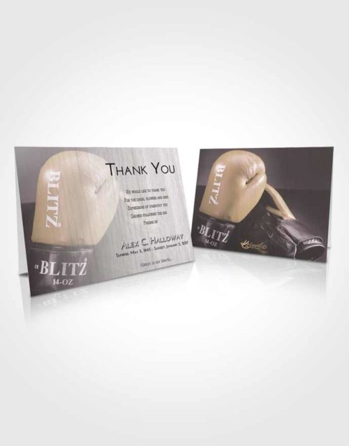Funeral Thank You Card Template Evening Boxing Blitz