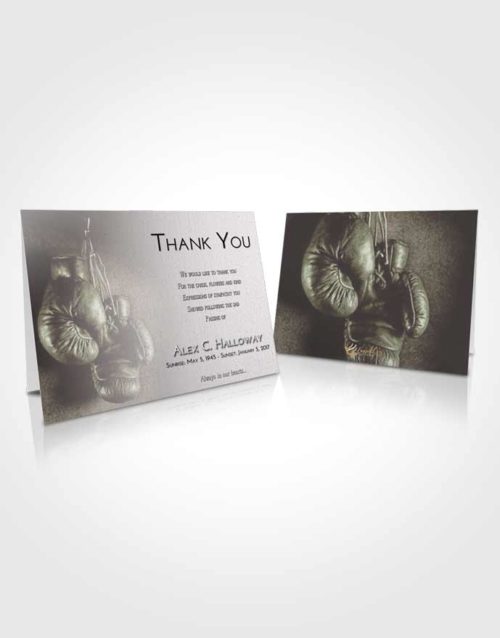 Funeral Thank You Card Template Evening Boxing Serenity