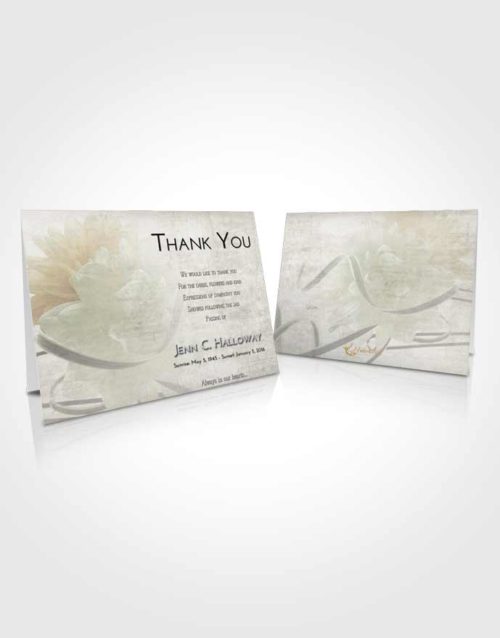 Funeral Thank You Card Template Evening Floral Dream