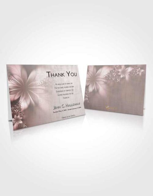 Funeral Thank You Card Template Evening Floral Lust