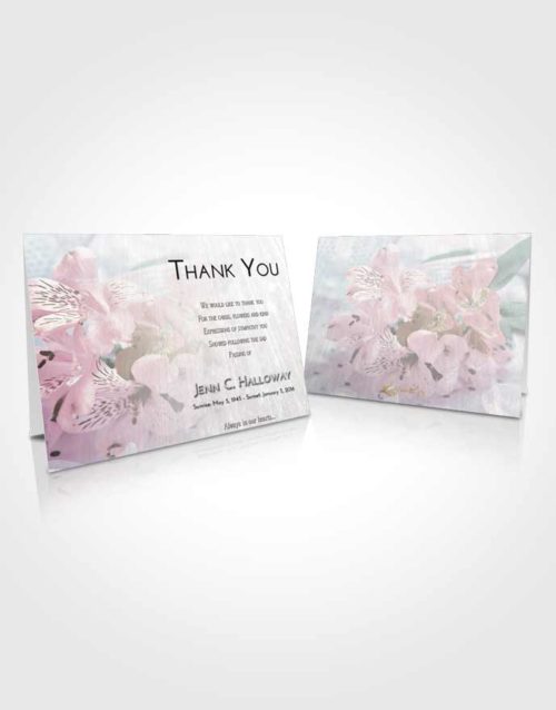 Funeral Thank You Card Template Evening Floral Magic