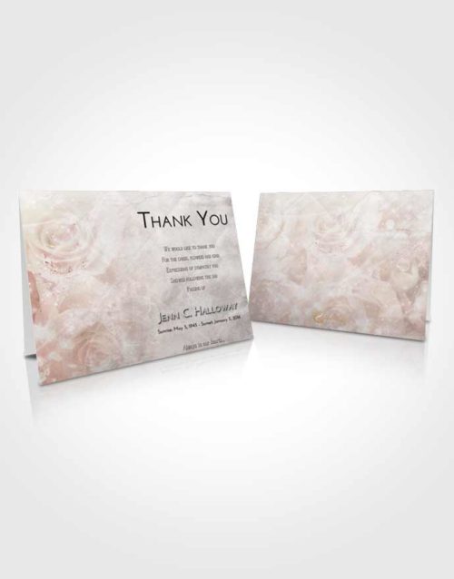 Funeral Thank You Card Template Evening Floral Relaxation
