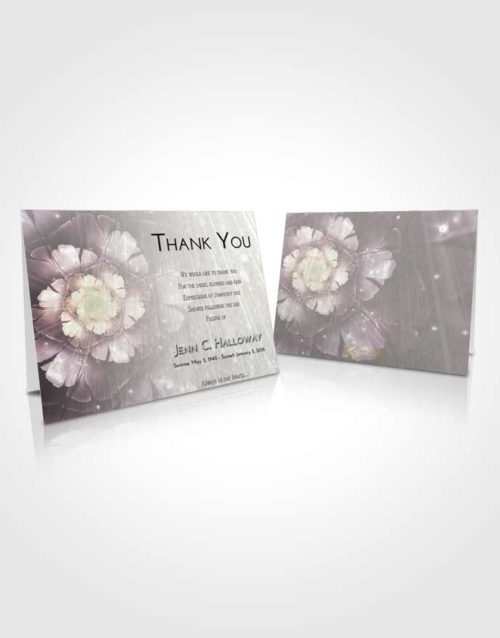 Funeral Thank You Card Template Evening Floral Secret