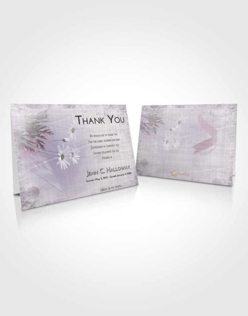 Funeral Thank You Card Template Evening Floral Style