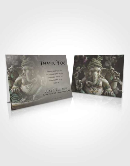 Funeral Thank You Card Template Evening Ganesha Surprise