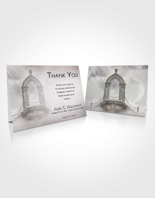 Funeral Thank You Card Template Evening Heavens Path