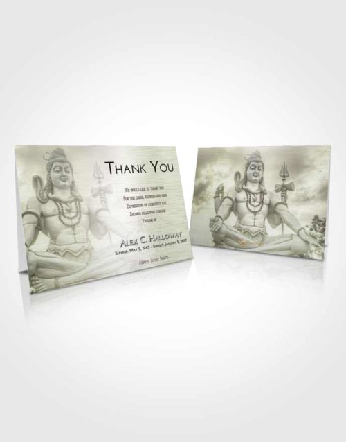 Funeral Thank You Card Template Evening Hindu Mystery