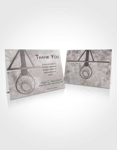 Funeral Thank You Card Template Evening In the Hoop