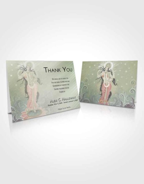Funeral Thank You Card Template Evening Lakshmi Divinity