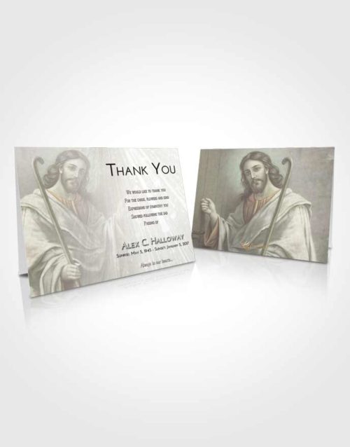 Funeral Thank You Card Template Evening Life of Jesus