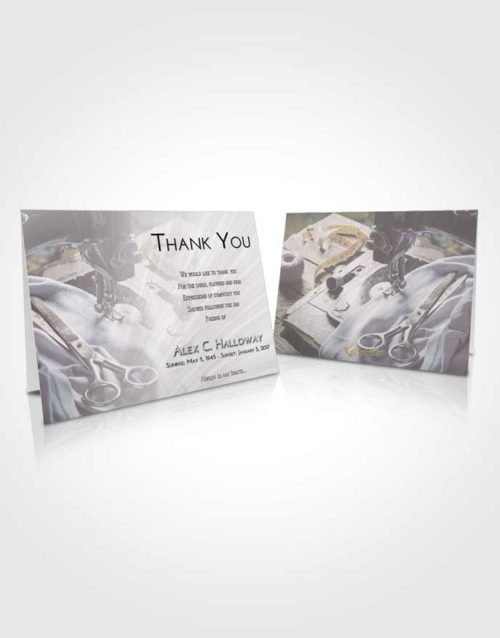 Funeral Thank You Card Template Evening Sewing Love
