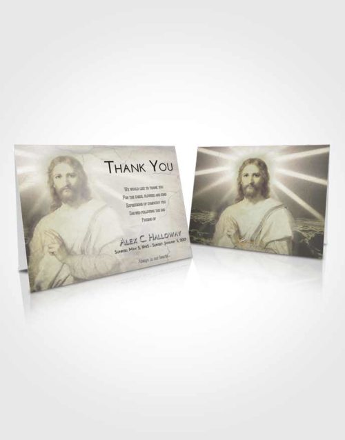 Funeral Thank You Card Template Evening Star of Jesus