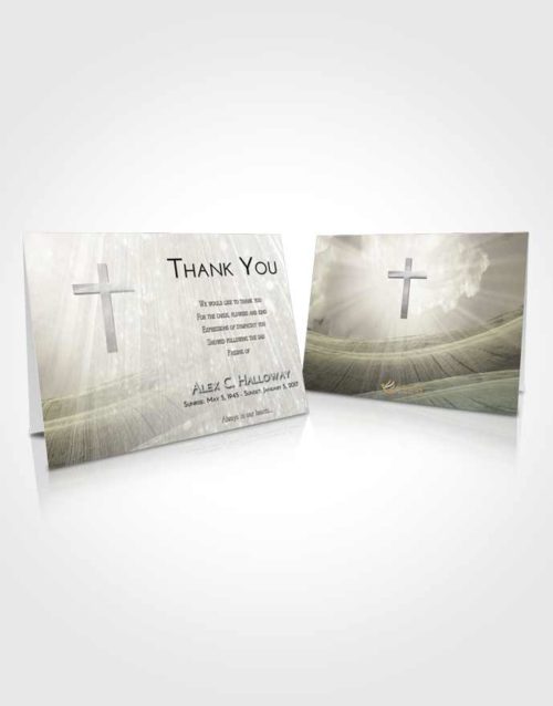 Funeral Thank You Card Template Evening The Cross of Life