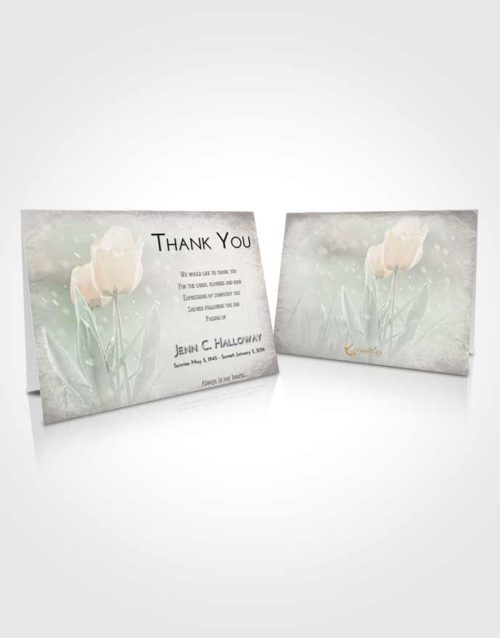 Funeral Thank You Card Template Evening Tulip Whisper