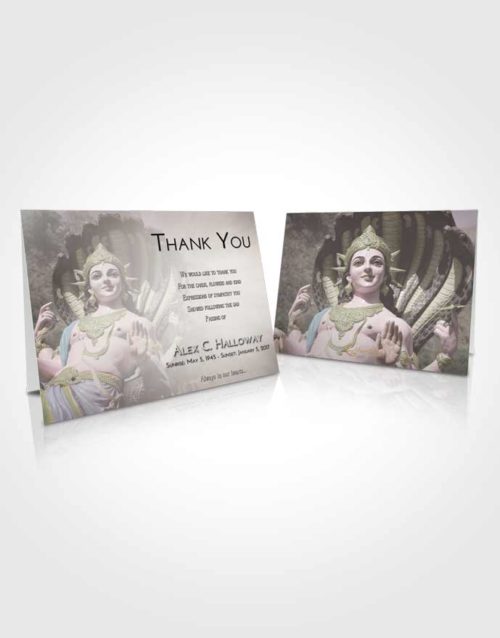 Funeral Thank You Card Template Evening Vishnu Mystery