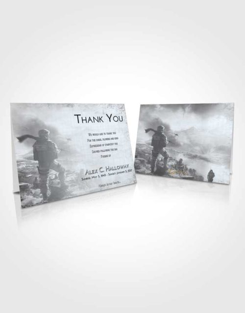Funeral Thank You Card Template Freedom Army Life