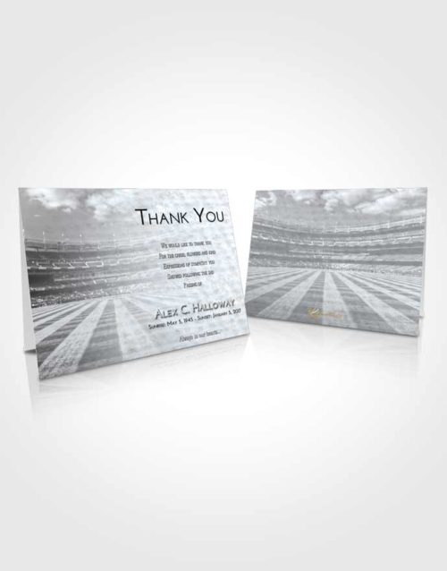 Funeral Thank You Card Template Freedom Baseball Serenity