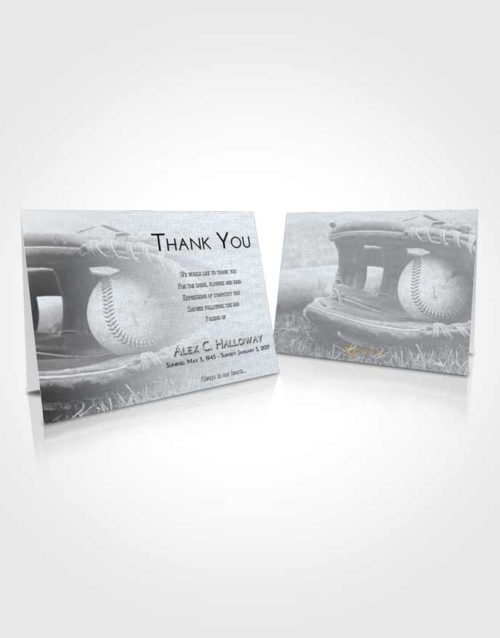 Funeral Thank You Card Template Freedom Baseball Tranquility