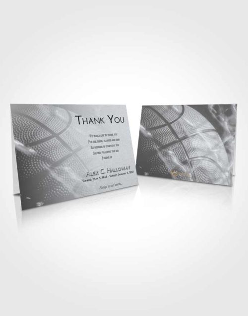Funeral Thank You Card Template Freedom Basketball Fame