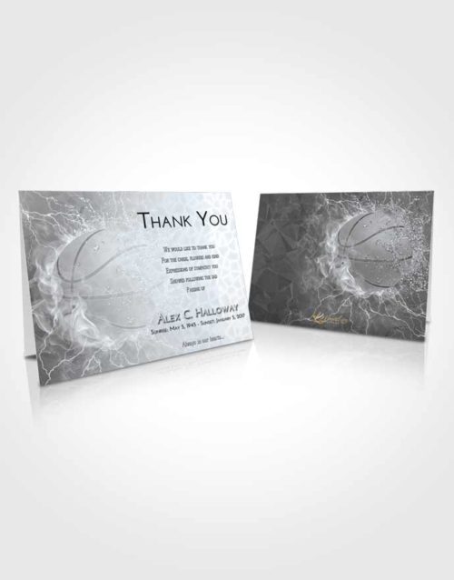 Funeral Thank You Card Template Freedom Basketball Heat