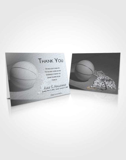 Funeral Thank You Card Template Freedom Basketball Peace