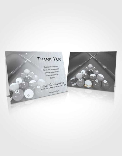 Funeral Thank You Card Template Freedom Billiards Rack