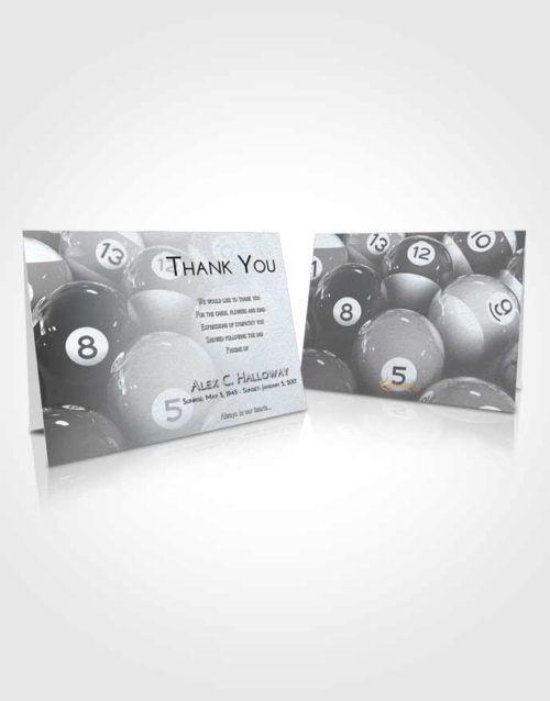 Funeral Thank You Card Template Freedom Billiards Tournament