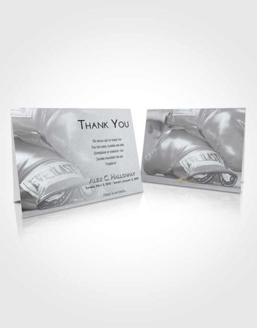 Funeral Thank You Card Template Freedom Boxing Everlast