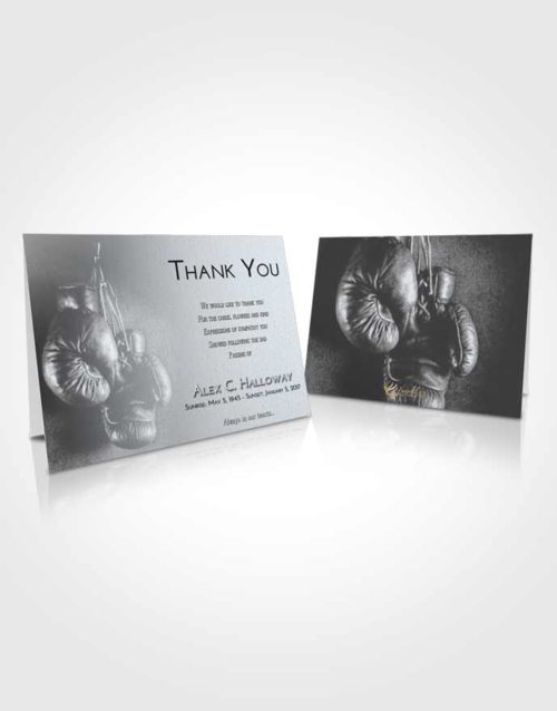 Funeral Thank You Card Template Freedom Boxing Serenity