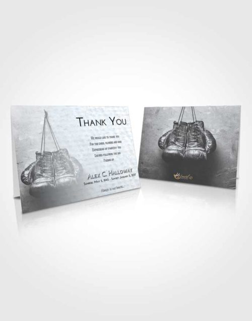 Funeral Thank You Card Template Freedom Boxing Victory