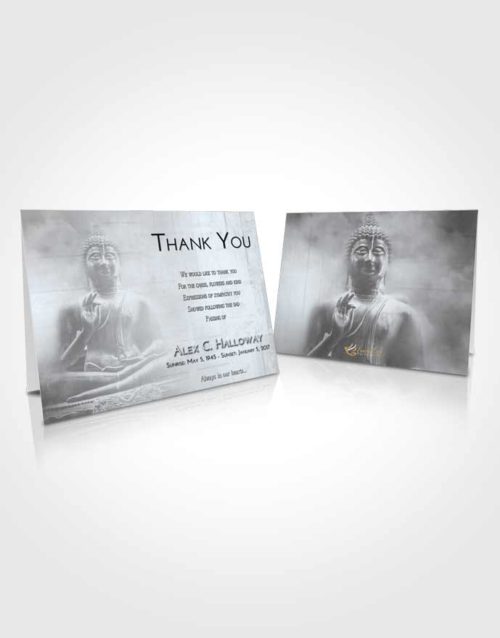 Funeral Thank You Card Template Freedom Buddha Desire