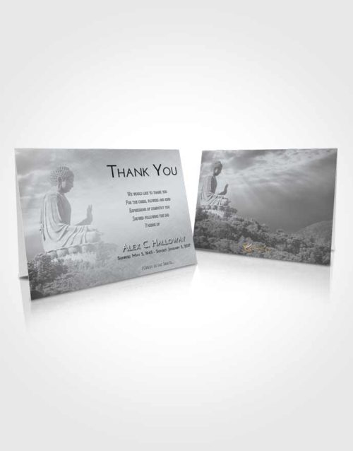 Funeral Thank You Card Template Freedom Buddha Surprise