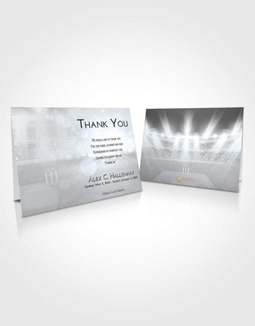 Funeral Thank You Card Template Freedom Cricket Pride