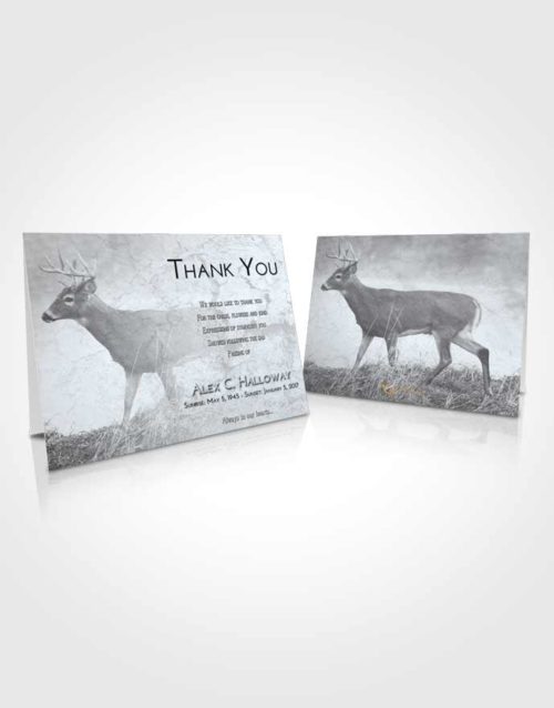 Funeral Thank You Card Template Freedom Deer Game