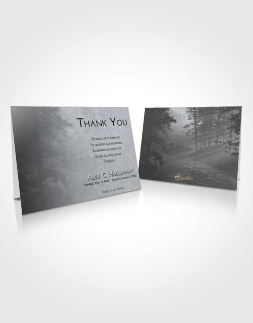 Funeral Thank You Card Template Freedom Deer Hunt