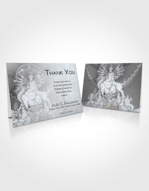 Funeral Thank You Card Template Freedom Durga Divinity