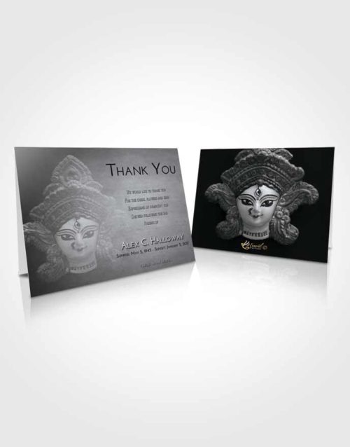 Funeral Thank You Card Template Freedom Durga Surprise