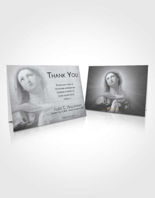 Funeral Thank You Card Template Freedom Faith in Mary
